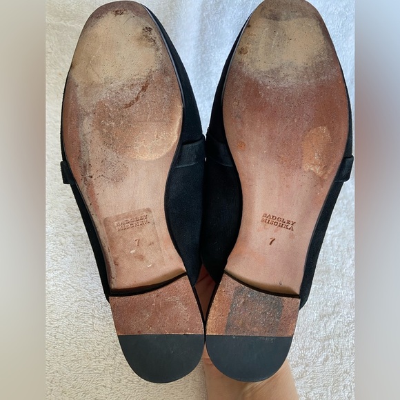 BADGLEY MISCHKA Karin Crystal Embellished Mule in Black Suede Size 7 EUC - Picture 7 of 7